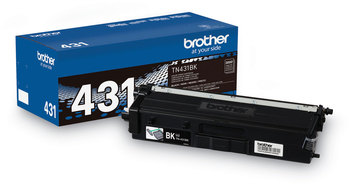 Brother TN431BK, TN431C, TN431M, TN431Y Toner Cartridge 3,000 Page-Yield, Black