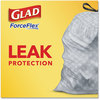 A Picture of product CLO-79008 Glad® Tall Kitchen Drawstring Trash Bags. 13 gal. 0.72 mil. 23.75 X 24.88 in. White. 240/carton.