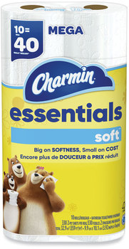 Charmin® Essentials Soft™ Bathroom Tissue Septic Safe, 2-Ply, White, 330 Sheets/Roll, 30 Rolls/Carton