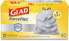 A Picture of product CLO-79008 Glad® Tall Kitchen Drawstring Trash Bags 13 gal, 0.72 mil, 23.75" x 24.88", White, 240/Carton