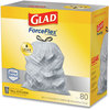 A Picture of product CLO-79009 Glad® Tall Kitchen Drawstring Trash Bags 13 gal, 0.72 mil, 23.75" x 24.88", White, 240/Carton