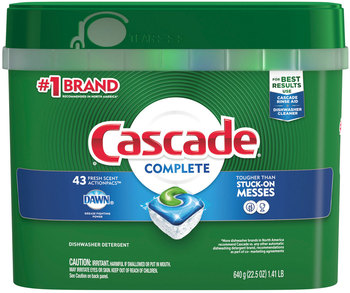 Cascade® ActionPacs® Fresh Scent, 22.5 oz Tub, 43/Tub