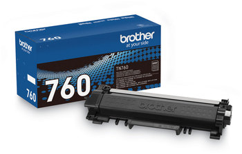 Brother TN760 Toner Cartridge High-Yield 3,000 Page-Yield, Black