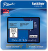 A Picture of product BRT-TZE551 Brother P-Touch® TZe Laminated Removable Label Tapes 0.94" x 26.2 ft, Black on Blue