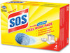 A Picture of product CLO-98041 S.O.S® Steel Wool Soap Pads Pad, 4/Box, 24 Boxes/Carton