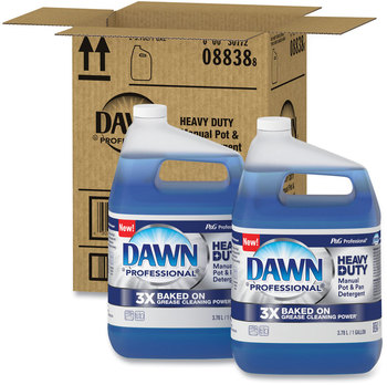 Dawn® Professional Heavy-Duty Manual Pot & Pan Dish Detergent Pot/Pan Original Scent, 1 gal Bottle, 2/Carton