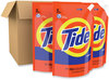 A Picture of product PGC-59832 Tide® Pouch HE Liquid Laundry Detergent Original Scent, 35 Loads, 45 oz, 3/Carton