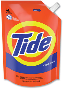 Tide® Pouch HE Liquid Laundry Detergent Original Scent, 35 Loads, 45 oz, 3/Carton