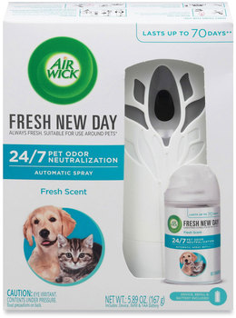 Air Wick® Pet Odor Neutralization Automatic Spray Starter Kit 6 x 2.25 7.75, White/Gray, 4/Carton
