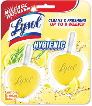 LYSOL® Brand Hygienic Automatic Toilet Bowl Cleaner Lemon Breeze, 2/Pack