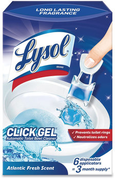 LYSOL® Brand Click Gel™ Automatic Toilet Bowl Cleaner Ocean Fresh, 6/Box, 4 Boxes/Carton