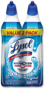 LYSOL® Brand Toilet Bowl Cleaner with Hydrogen Peroxide Ocean Fresh, 24 oz, 2/Pack
