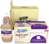 A Picture of product PGC-77134 Swiffer® WetJet® System Wood Cleaning-Solution Refill with Mopping Pads Unscented, 1.25 L Bottle