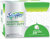 A Picture of product PGC-77197 Swiffer® Heavy-Duty Dry Refill Cloths 10.3 x 7.8, White, 20/Pack, 4 Packs/Carton