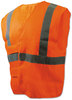 A Picture of product BWK-00035 Boardwalk® Class 2 Safety Vests Standard, Orange/Silver