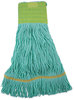 A Picture of product BWK-1200M Boardwalk® EcoMop Head Looped-End Mop Recycled Fibers, Medium Size, Green, 12/Carton