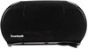 A Picture of product BWK-1529 Boardwalk® Jumbo Twin Toilet Tissue Dispenser 20.25 x 6 12.25, Black