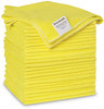 A Picture of product BWK-16YELCLOTHV2 Boardwalk® Microfiber Cleaning Cloths 16 x Yellow, 24/Pack