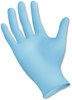 A Picture of product BWK-382LBXA Boardwalk® Disposable Powder-Free Nitrile Examination Gloves. Size Large. 5 mil. 9.5 in. Blue. 100/box.