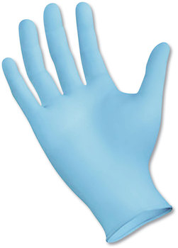 Boardwalk® Disposable Powder-Free Nitrile Examination Gloves. Size Medium. 5 mil. 9.5 in. Blue. 100/box.