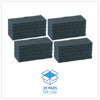 A Picture of product BWK-402 Boardwalk® Medium-Duty Scour Pad 10 x 4.63, Blue, 20/Carton