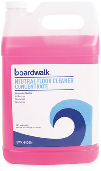 Boardwalk® Neutral Floor Cleaner Concentrate. 1 gal. Lemon scent.