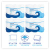 A Picture of product BWK-454W753 Boardwalk® Disinfecting Wipes 7 x 8, Fresh Scent, 75/Canister, 12 Canisters/Carton