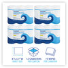 A Picture of product BWK-455W753 Boardwalk® Disinfecting Wipes 7 x 8, Lemon Scent, 75/Canister, 12 Canisters/Carton