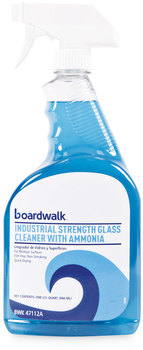 Boardwalk® Industrial Strength Glass Cleaner with Ammonia 32 oz Trigger Spray Bottle