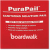 A Picture of product BWK-6QTREDB Boardwalk® PuraPail™ 6 qt, Polypropylene, Red/White