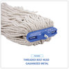 A Picture of product BWK-716C Boardwalk® Cut-End Lie-Flat Economical Cotton Wet Mop Head. 16 oz. White. 12/carton.