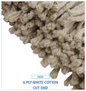 A Picture of product BWK-716C Boardwalk® Cut-End Lie-Flat Economical Cotton Wet Mop Head. 16 oz. White. 12/carton.