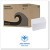 A Picture of product BWK-8321W Boardwalk® Paper Napkins 1/8-Fold Dinner 2-Ply, 15 x 17, White, 300/Pack, 10 Packs/Carton