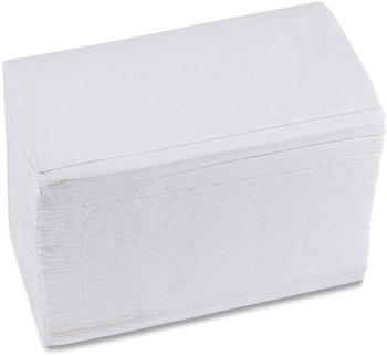 Boardwalk® Paper Napkins 1/8-Fold Dinner 2-Ply, 15 x 17, White, 300/Pack, 10 Packs/Carton