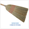 A Picture of product BWK-926C Boardwalk® Parlor Broom Corn Fiber Bristles, 55" Overall Length, Natural