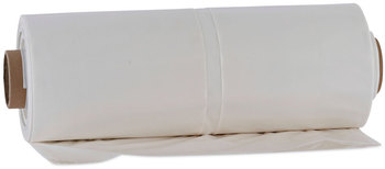 Boardwalk® Industrial Drum Liners Rolls 60 gal, 2.7 mil, 38 x 63, Clear, 1 Roll of 50 Bags