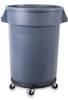 A Picture of product BWK-DOLLY Boardwalk® Refuse Container Utility Dolly 300 lb Capacity, 18.25" Diameter, Gray