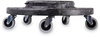 A Picture of product BWK-DOLLY Boardwalk® Refuse Container Utility Dolly 300 lb Capacity, 18.25" Diameter, Gray