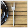 A Picture of product BWK-FORKHWPPWH Boardwalk® Heavyweight Polypropylene Cutlery Fork. White. 1000/carton.