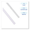 A Picture of product BWK-JSTW775CLR Boardwalk® Wrapped Jumbo Straws 7.75", Polypropylene, Clear, 12,000/Carton