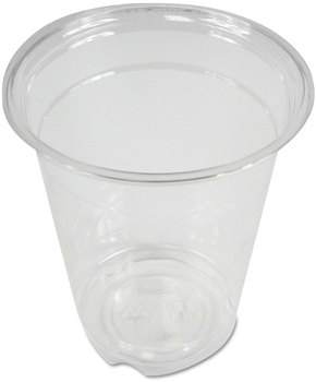 Boardwalk® Clear Plastic Cold Cups 12 oz, PET, 20 Cups/Sleeve, 50 Sleeves/Carton