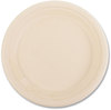 A Picture of product BWK-PLATE9NPFA Boardwalk® Bagasse PFAS-Free Dinnerware Plate, 9" dia, Tan, 500/Carton