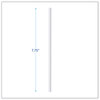 A Picture of product BWK-PPRSTRWWR Boardwalk® Individually Wrapped Paper Straws 7.75" x 0.25", White, 3,200/Carton