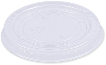 Boardwalk® Soufflé/Portion Cup Lids Souffle/Portion Fits 1.5 oz and 2 Portion Cups, Clear, 2,500/Carton