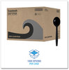 A Picture of product BWK-SSHWPPBIW Boardwalk® Heavyweight Wrapped Polypropylene Cutlery Soup Spoon. Black. 1,000/carton.