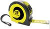 A Picture of product BWK-TAPEM25 Boardwalk® Easy Grip Tape Measure 25 ft, Plastic Case, Black and Yellow, 1/16" Graduations