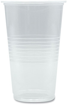 Boardwalk® Translucent Plastic Cold Cups 20 oz, Clear, 1,000/Carton