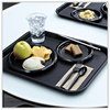 A Picture of product BWK-TSHWPSBIW Boardwalk® Wrapped Heavyweight Polystyrene Cutlery Teaspoon. Black. 1000 spoons/carton.