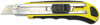 A Picture of product BWK-UKNIFE25 Boardwalk® Rubber-Gripped Retractable Snap Blade Knife 4" 5.5" Plastic/Rubber Handle, Black/Yellow