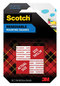 A Picture of product MMM-108 Scotch® Removable Wall Mounting Tabs Precut Foam Squares, Double-Sided, Holds Up to 0.33 lb (2 Squares), 1 x White, 16/Pack